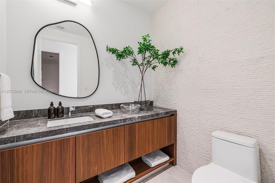 Furnished interior view inside a new home in , Miami (Image 34).