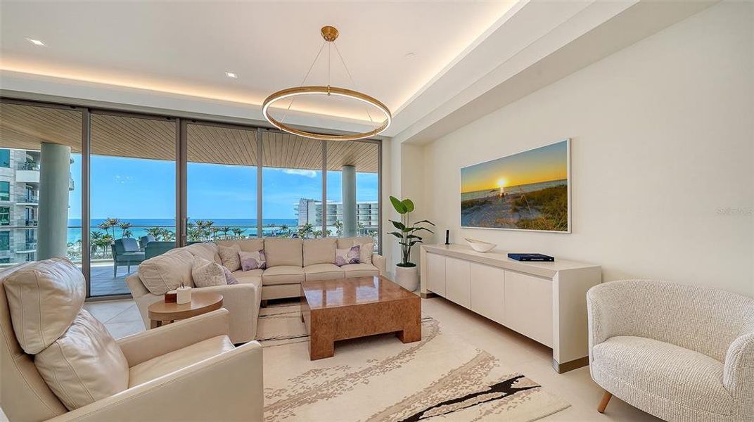 Furnished interior view inside a new home in , Longboat Key (Image 19).