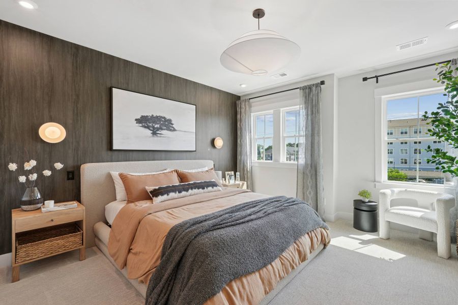 Representative furnished interior of a home built from the Ryder by Tri Pointe Homes in Twinleaf Townes, Chapel Hill (Image 16).