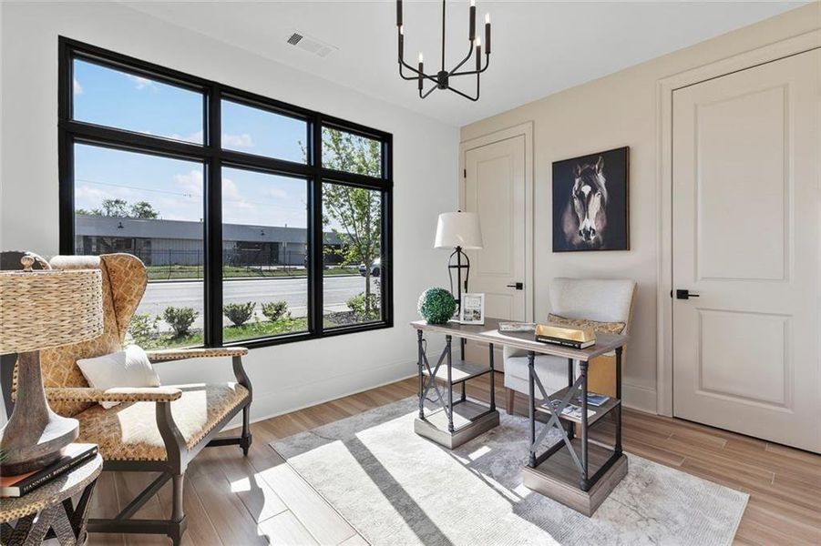 Furnished interior view inside a new home in , Atlanta (Image 47).