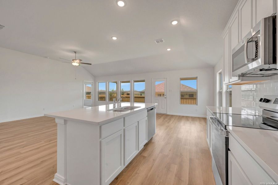Furnished interior view inside a new home in Greenspoint Heights, Seguin (Image 4).