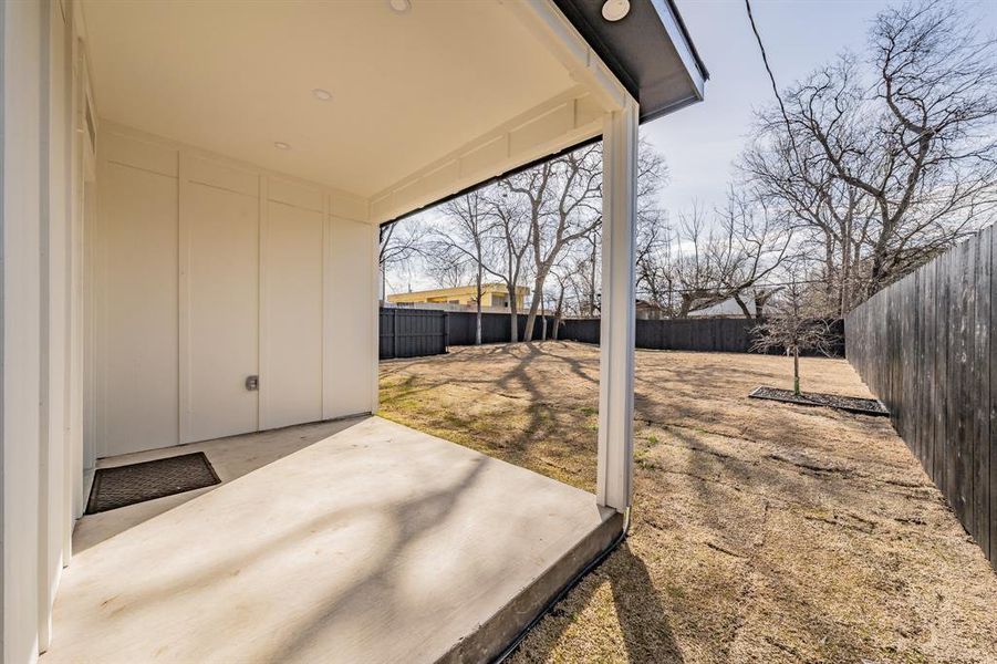 View of patio