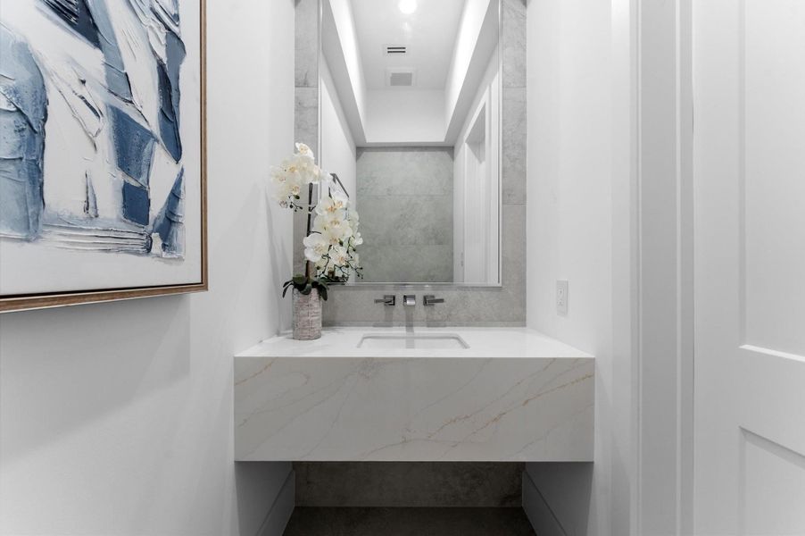 Furnished interior view inside a new home in , Houston (Image 27).