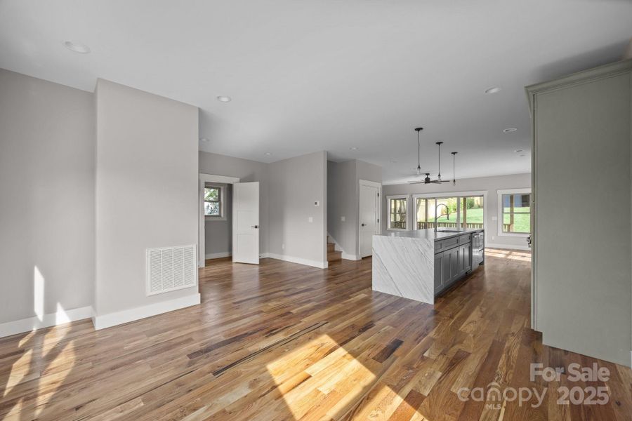 Half bath on main level for guests Half bath on main level for guests