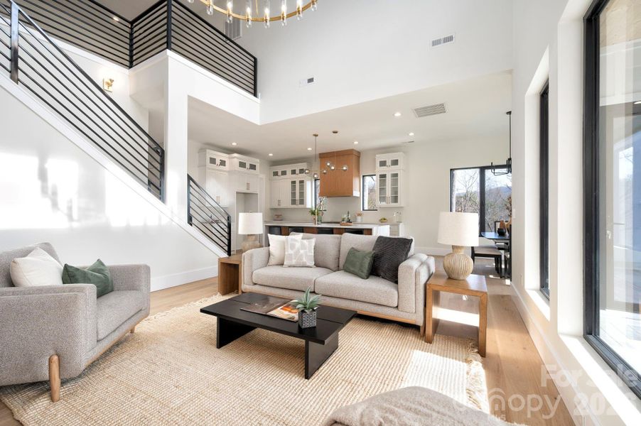 Furnished interior view inside a new home in , Weaverville (Image 22).