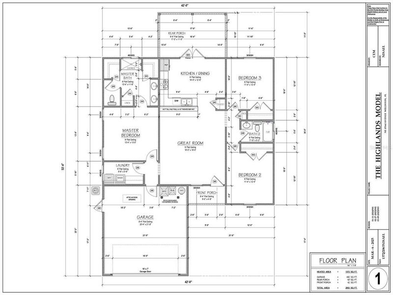 2D floor plan layout of this home in , Williston, FL (Image 6).
