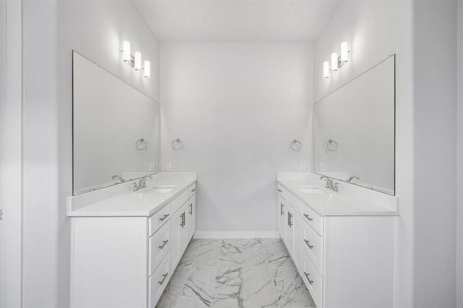 Primary Bathroom in the Picasso II home plan by Trophy Signature Homes – REPRESENTATIVE PHOTO Primary Bathroom in the Picasso II home plan by Trophy Signature Homes – REPRESENTATIVE PHOTO