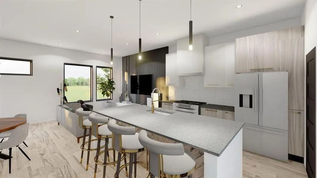 Furnished interior view inside a new home in , Dallas (Image 5).