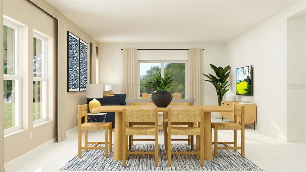 Furnished interior view inside a new home in Hidden Ridge: Estate Collection, Groveland (Image 7). Furnished interior view inside a new home in Hidden Ridge: Estate Collection, Groveland (Image 7).