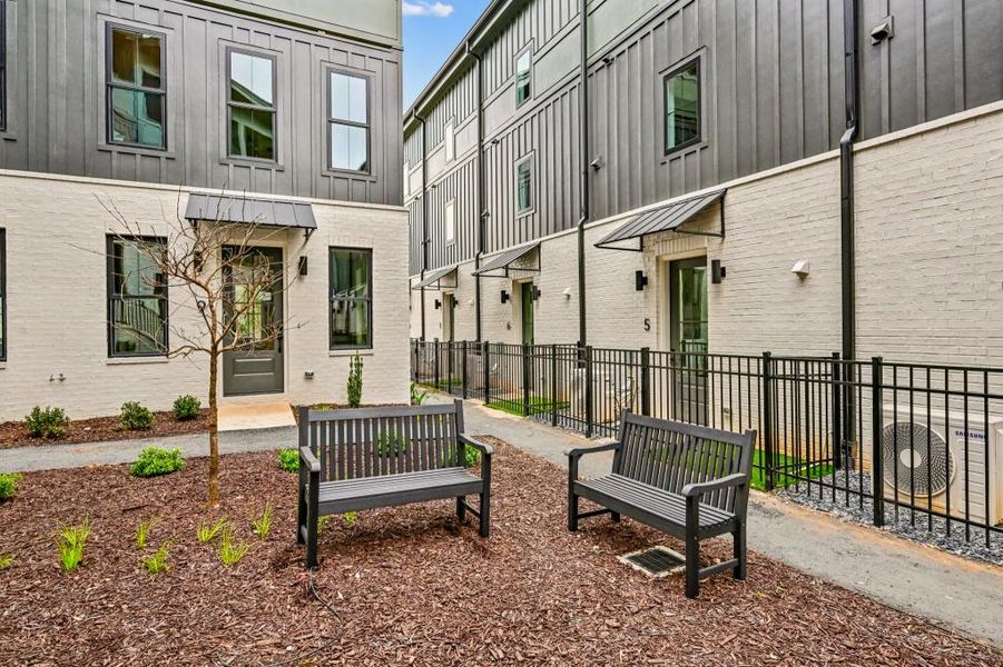 Exterior details and patio area of a home in , Atlanta (Image 29).