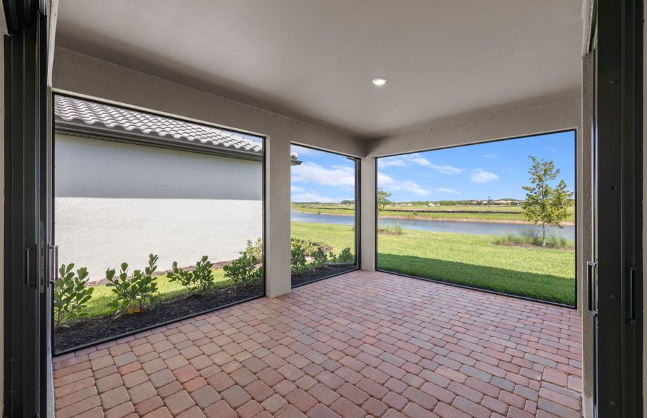 Exterior details and patio area of a home in Del Webb Naples, Immokalee (Image 3).