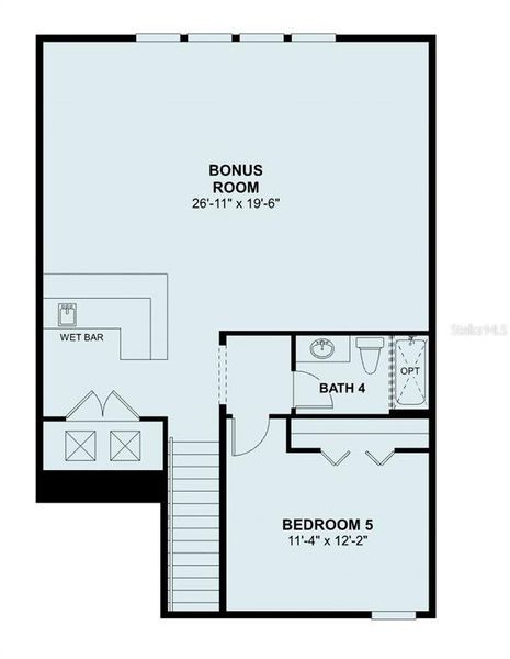 2D floor plan layout of this home in Wolf Lake Ranch, Apopka, FL (Image 3).