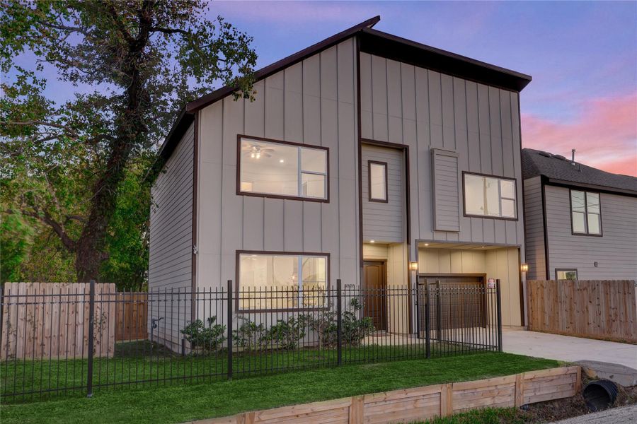 The fully fenced yard includes privacy fencing on sides and rear of the property for the highest level of comfort and security.