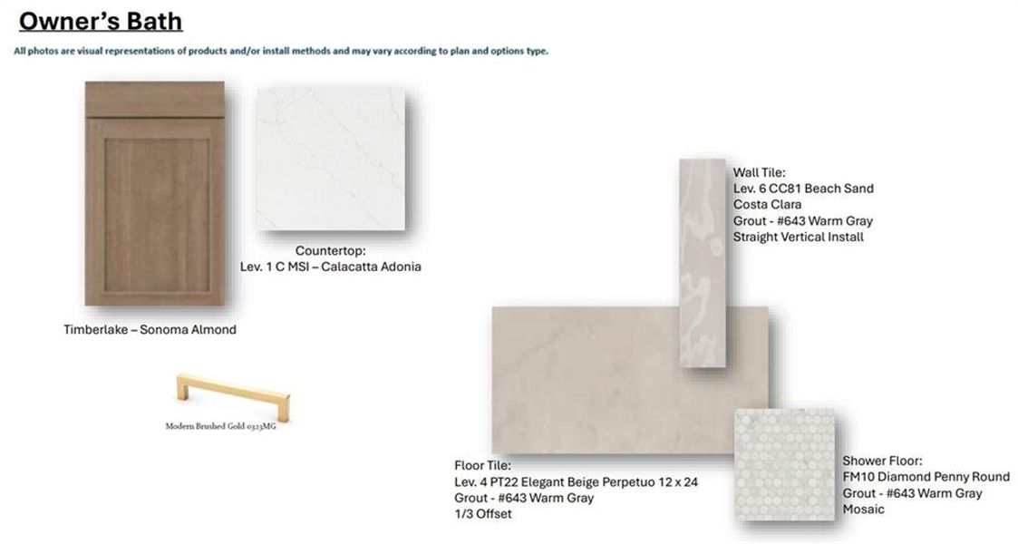 Sample of building materials used in homes in Waterhaven Single Family, Cumming (Image 29).