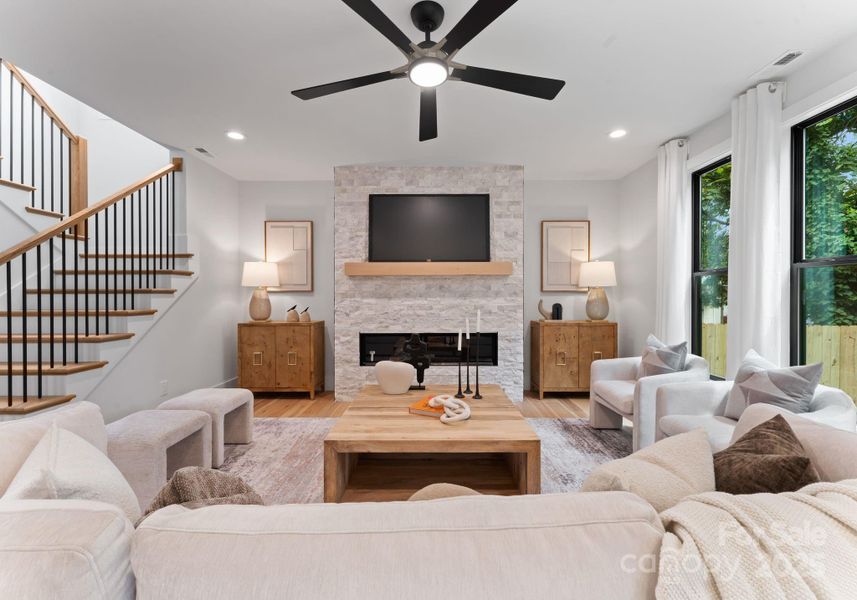 Furnished interior view inside a new home in , Charlotte (Image 13).