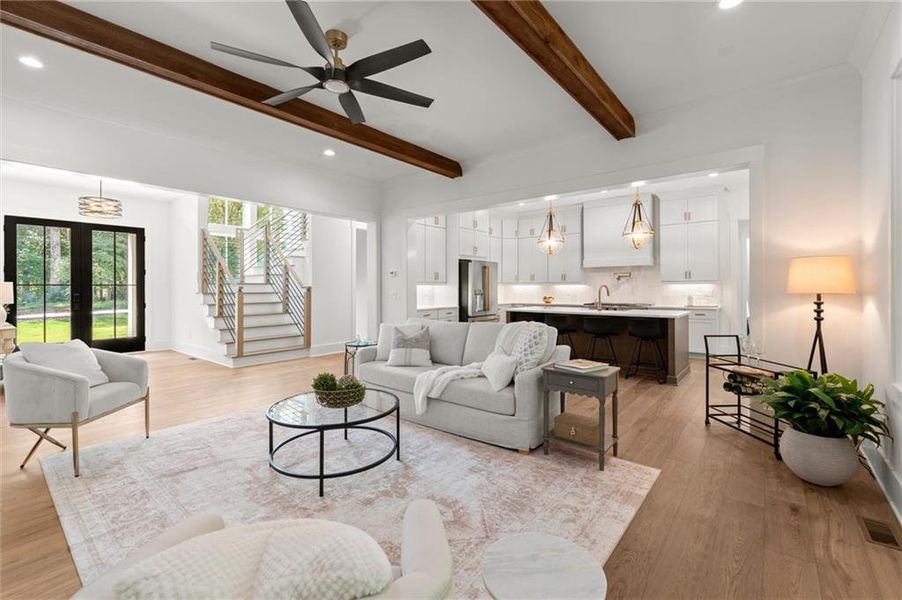 Furnished interior view inside a new home in , Canton (Image 6).
