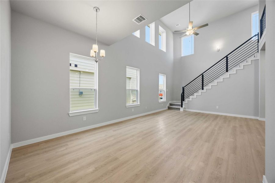 Spacious, unfurnished interior of a new home in Bluebonnet Village, Bellville (Image 12). Spacious, unfurnished interior of a new home in Bluebonnet Village, Bellville (Image 12).