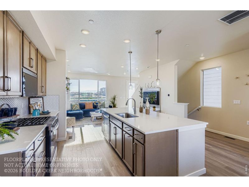 Furnished interior view inside a new home in Baseline, Broomfield (Image 32).