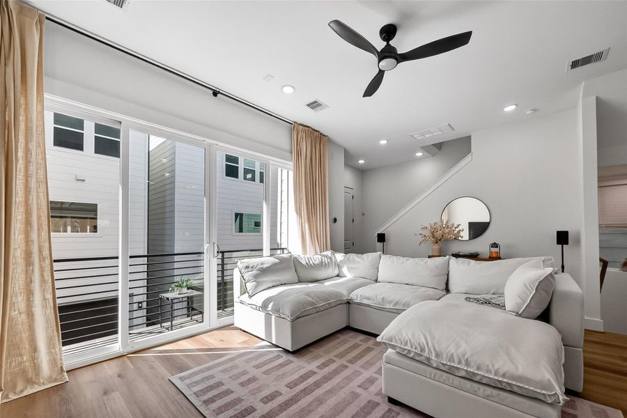 Furnished interior view inside a new home in , Houston (Image 3). Furnished interior view inside a new home in , Houston (Image 3).