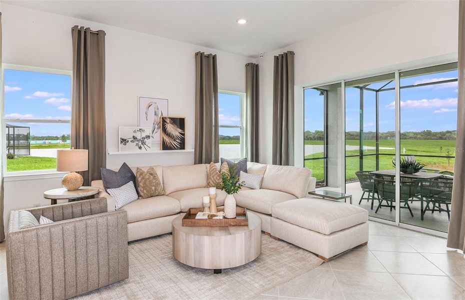 Furnished interior view inside a new home in Tohoqua Reserve, Kissimmee (Image 10).