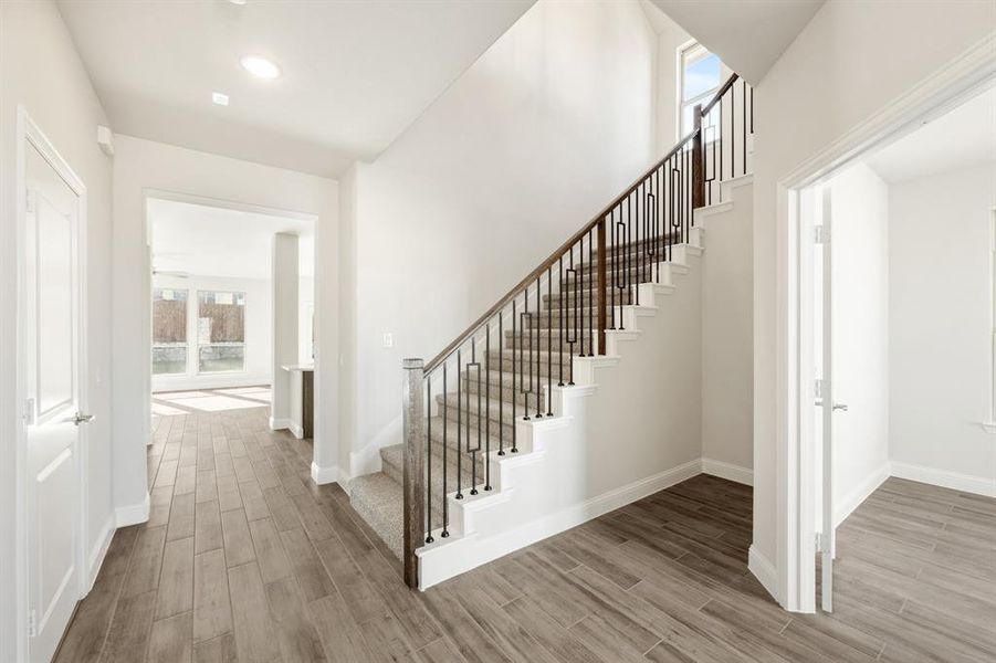 Furnished interior view inside a new home in Homestead at Daniel Farms, DeSoto (Image 29).
