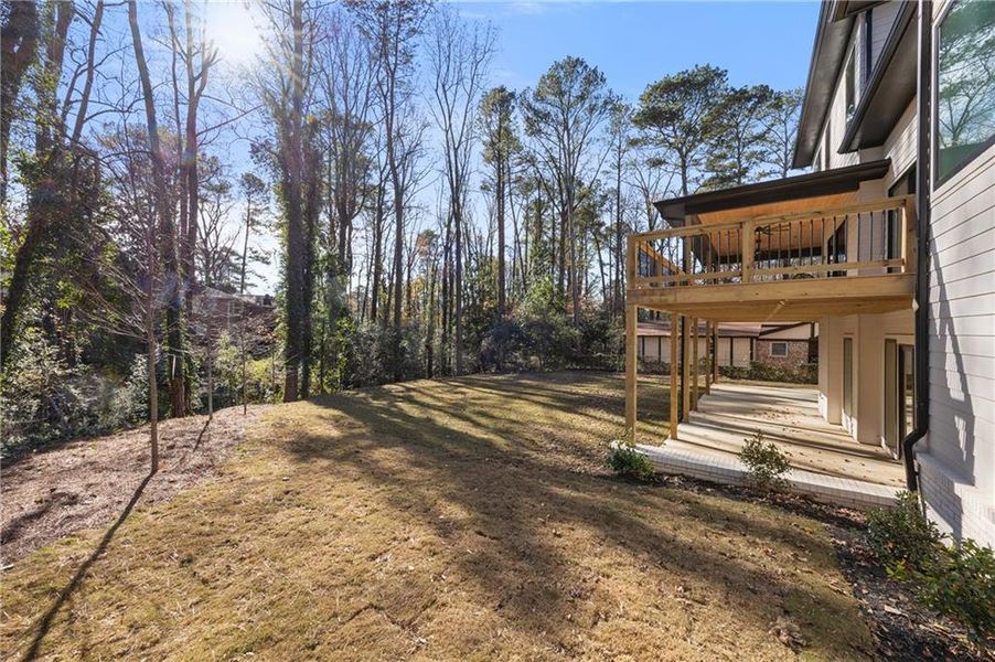 Exterior details and patio area of a home in , Sandy Springs (Image 4). Exterior details and patio area of a home in , Sandy Springs (Image 4).