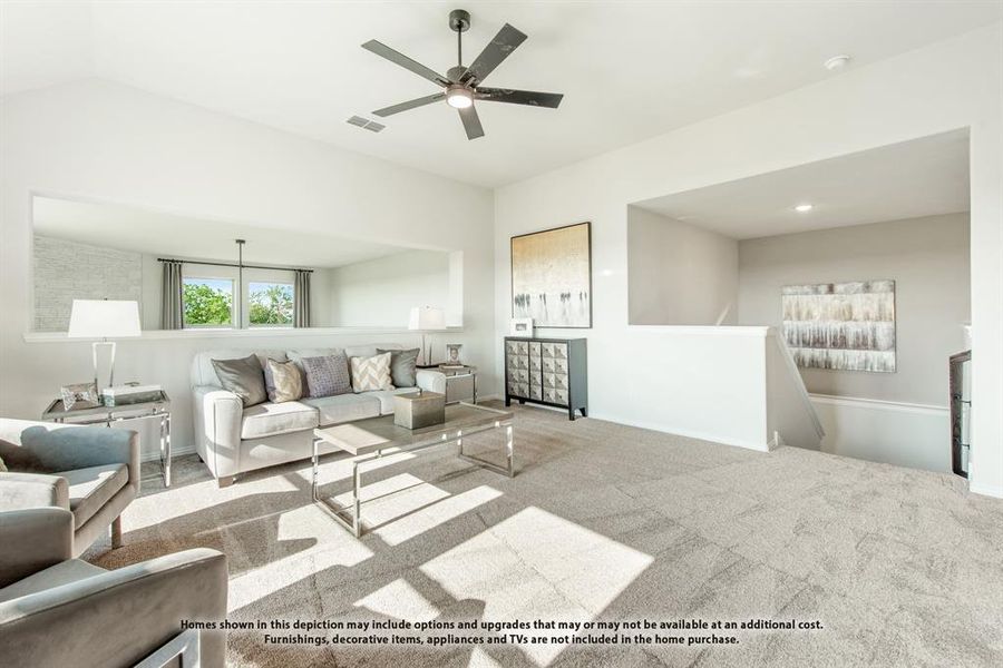 Furnished interior view inside a new home in The Oaks, Red Oak (Image 38). Furnished interior view inside a new home in The Oaks, Red Oak (Image 38).