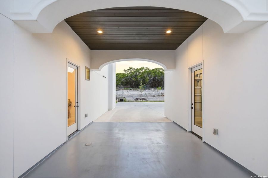 Exterior details and patio area of a home in , Boerne (Image 36).