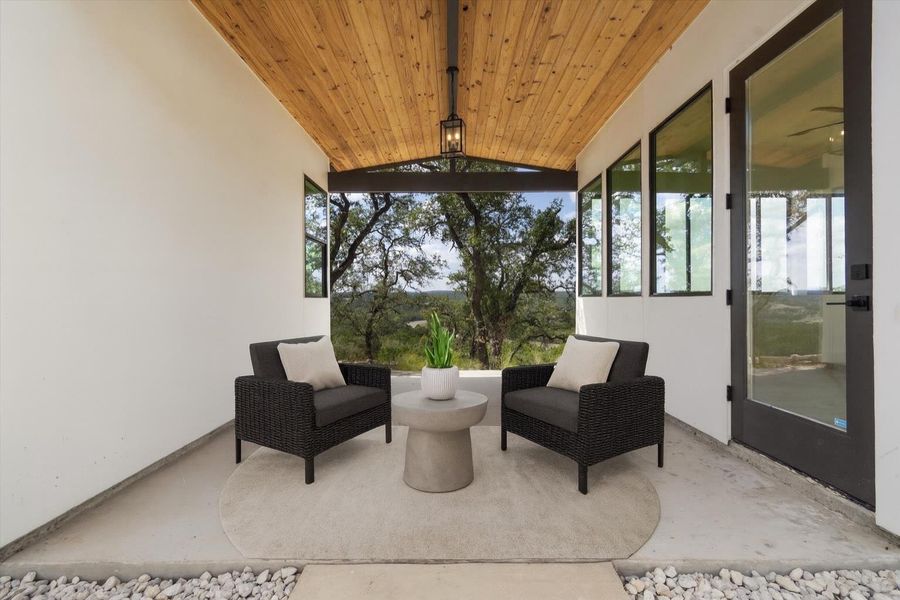 Virtually staged patio Virtually staged patio