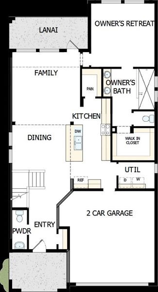2D floor plan layout of this home in Eastlyn, Bradenton, FL (Image 5).