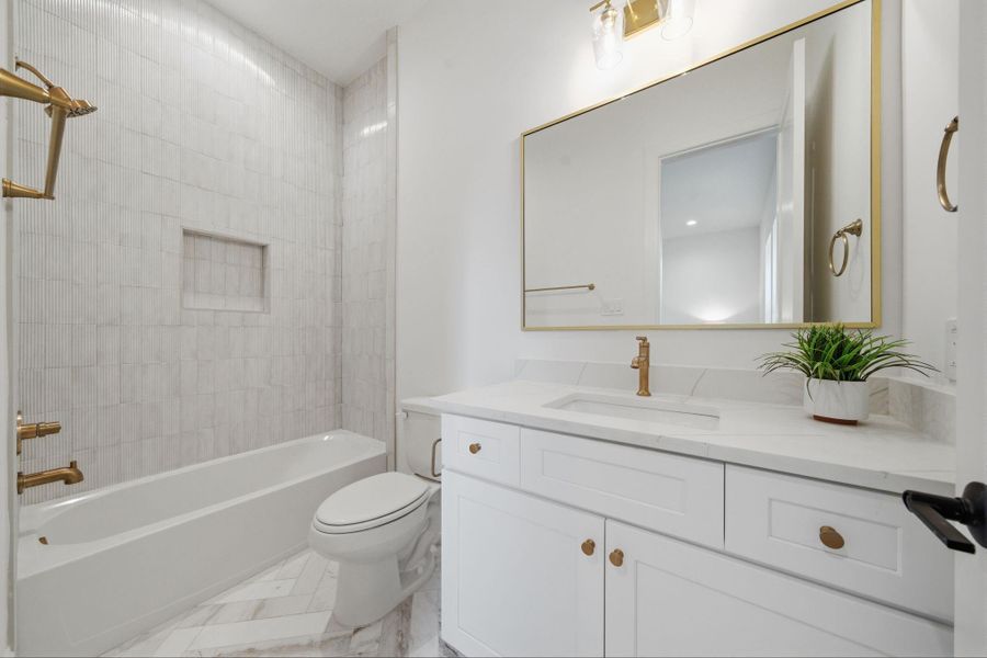 Furnished interior view inside a new home in , Houston (Image 12).