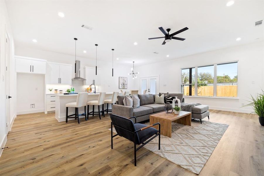 Furnished interior view inside a new home in , Dallas (Image 5).