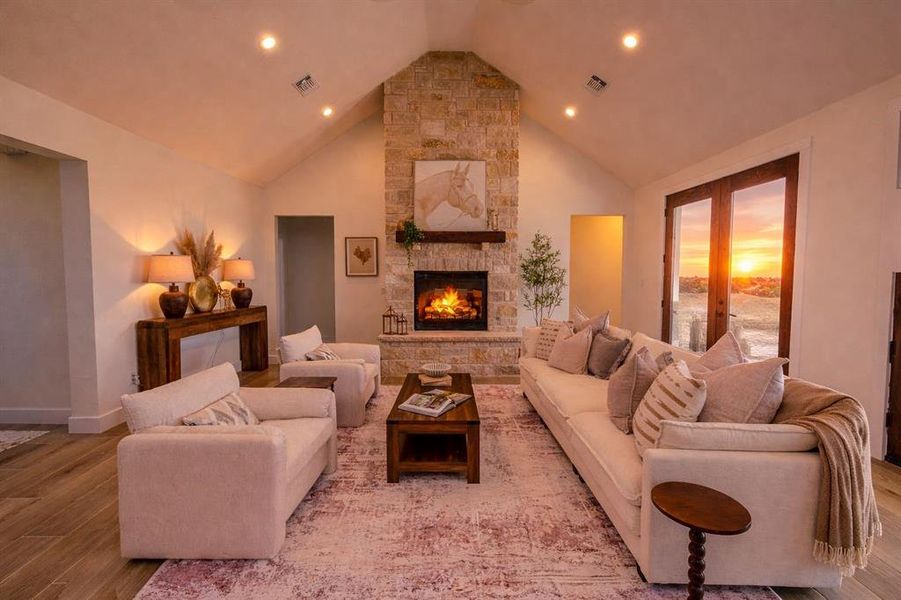 Furnished interior view inside a new home in , Graford (Image 13).