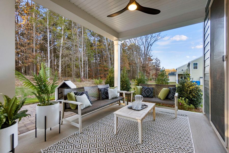 Representative furnished interior of a home built from the Waverly by Taylor Morrison in Stafford at Langtree, Mooresville (Image 5).