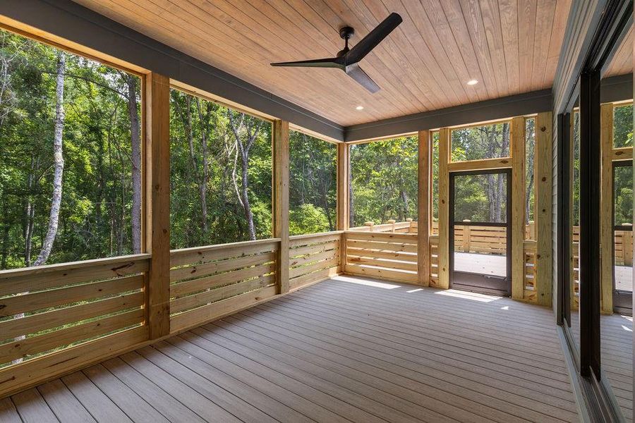 Exterior details and patio area of a home in Aster, Roswell (Image 44).