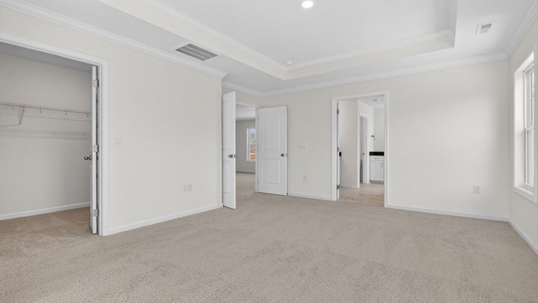 Spacious, unfurnished interior of a new home in The Grove at Winston Pointe, Clayton (Image 15). Spacious, unfurnished interior of a new home in The Grove at Winston Pointe, Clayton (Image 15).