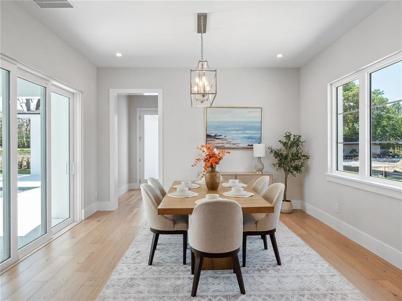 Furnished interior view inside a new home in , Oakland (Image 37).