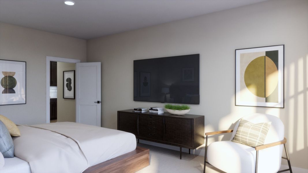 Representative furnished interior of a home built from the 3554 by Risewell Homes in Parkton Square, Kyle (Image 11).