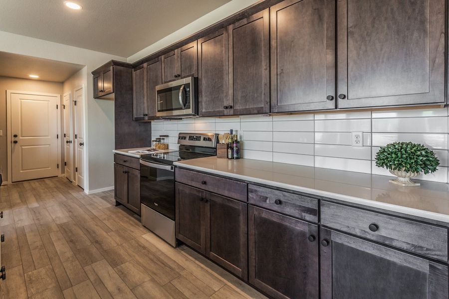 Furnished interior view inside a new home in Trailside, Timnath (Image 14).