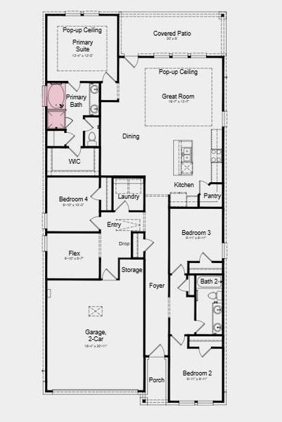 Additional Highlights Include: 36" mahogany contemporary front door, added gas line, and extended LVP flooring at flex. Additional Highlights Include: 36" mahogany contemporary front door, added gas line, and extended LVP flooring at flex.