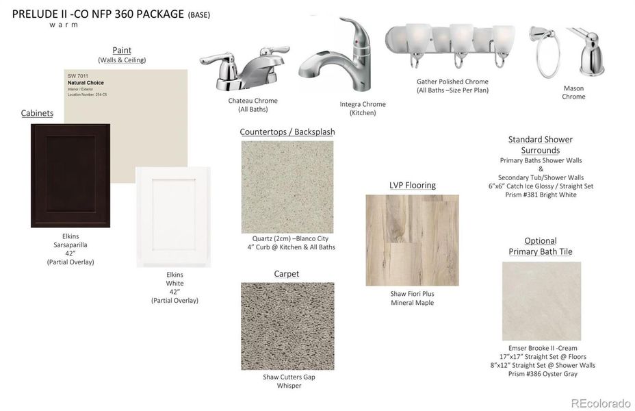Sample of building materials used in homes in Legato, Commerce City (Image 4).