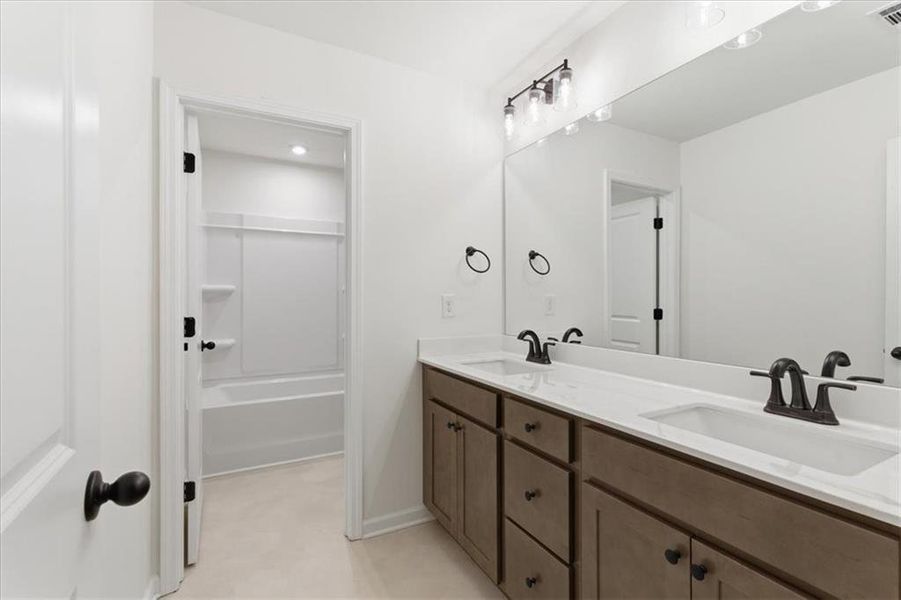 Furnished interior view inside a new home in Silver Leaf, Dawsonville (Image 9).