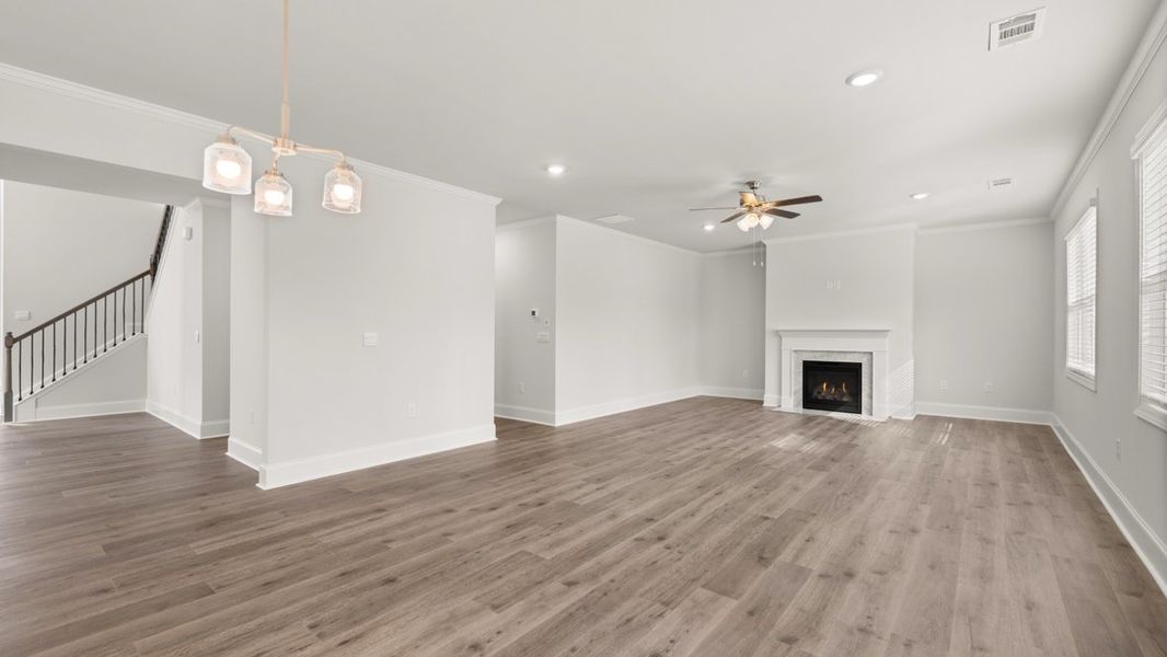 Representative unfurnished interior of a home built from the Westerly by D.R. Horton in Haven Abbey, Cumming (Image 17).