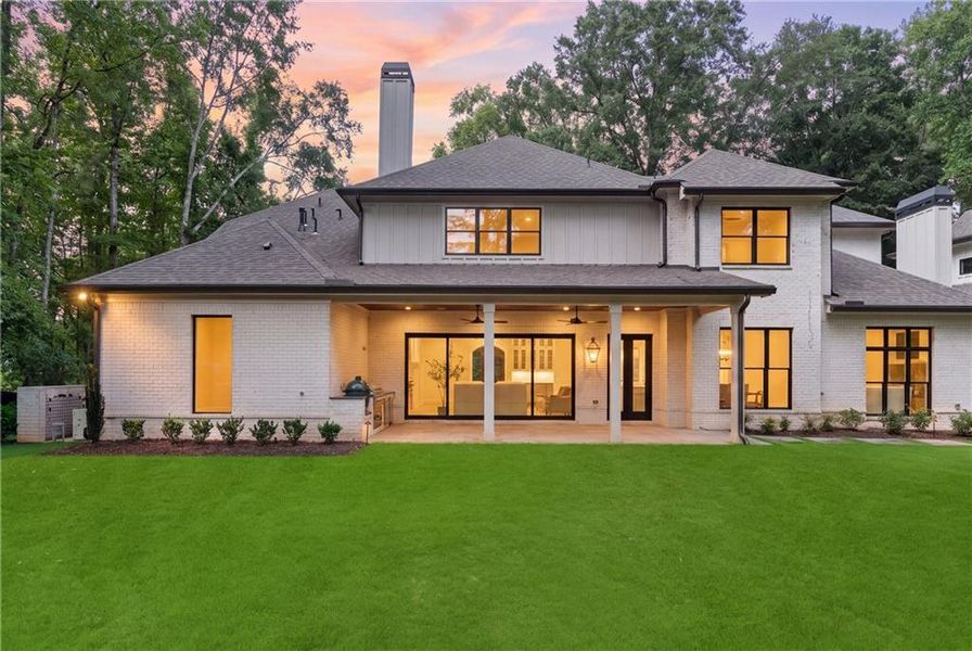 Exterior details and patio area of a home in , Alpharetta (Image 38).
