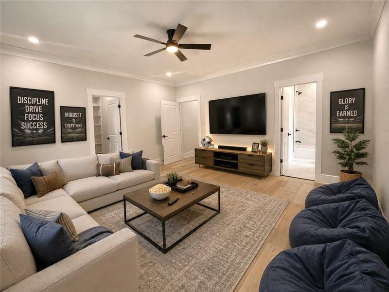 Furnished interior view inside a new home in , Dacula (Image 11).