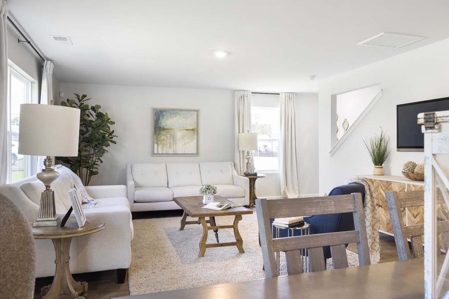 Representative furnished interior of a home built from the GALEN by D.R. Horton in The Pines at New Hampstead, Savannah (Image 17).