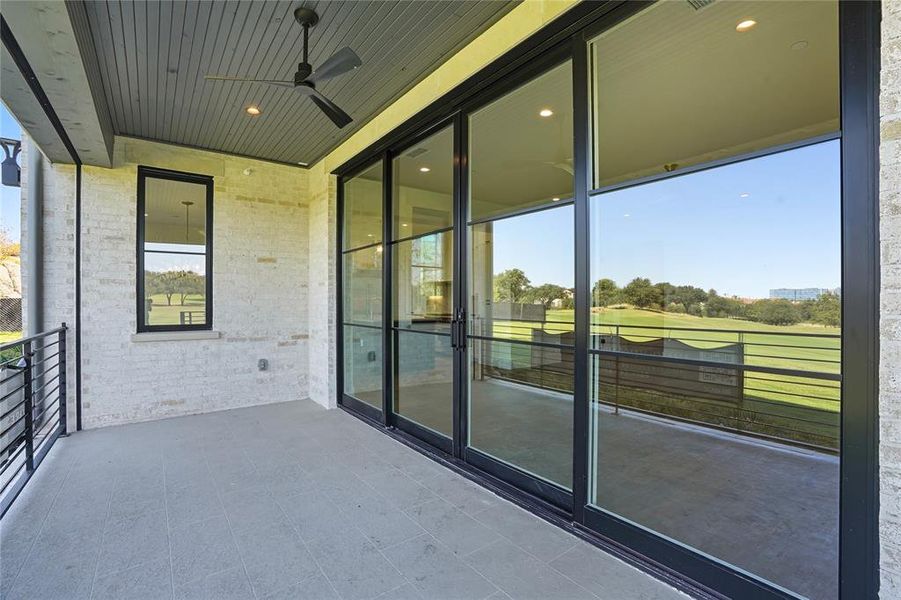 Patio overlooking the 18!