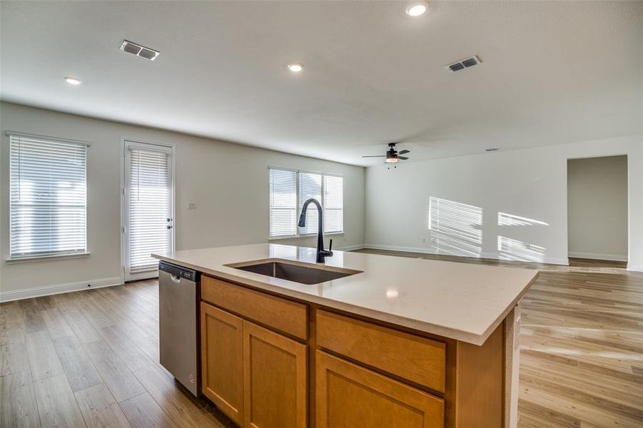 Furnished interior view inside a new home in The Preserve Estates, Justin (Image 7).