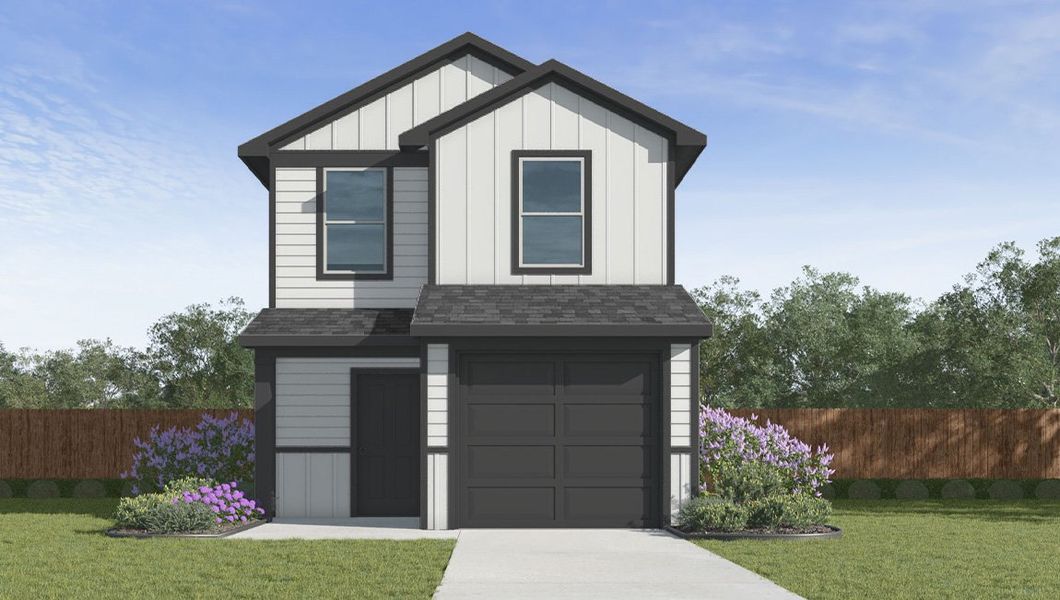 Representative exterior photo of a completed home built from the The Robin by D.R. Horton in Seneca Trails, Leon Valley, TX (Image 19).