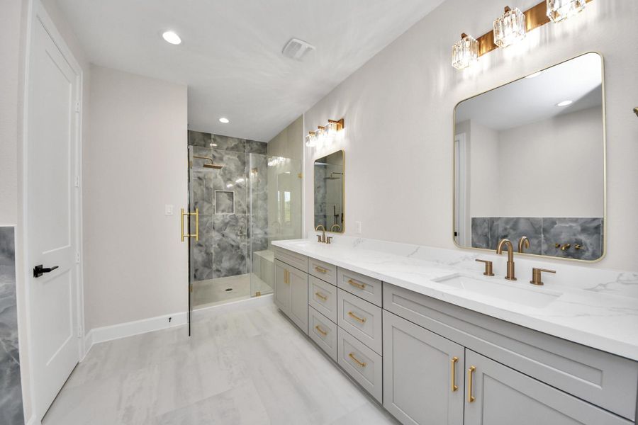 Furnished interior view inside a new home in , Houston (Image 18).